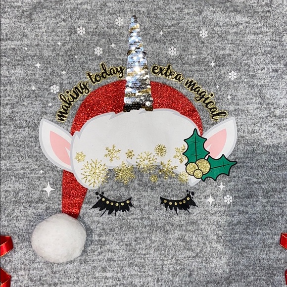 Unicorn holiday shirt - Picture 2 of 3